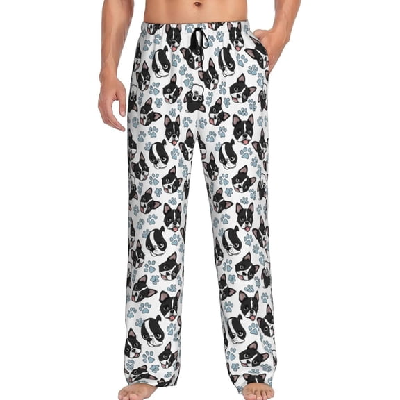 PISONIC Funny Mens Pajama Pants Lounge Men's Pajama Bottoms Soft Sleep Pants With Pockets Drawstring