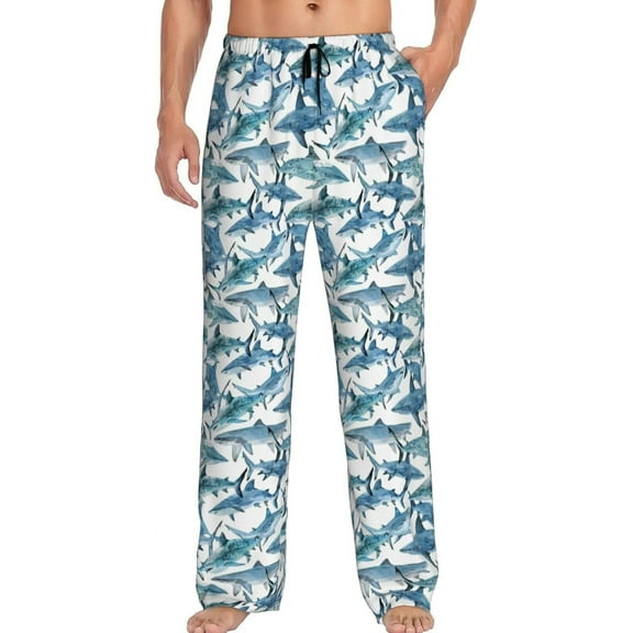 PISONIC Funny Mens Pajama Pants Lounge Men's Pajama Bottoms Soft Sleep Pants With Pockets Drawstring