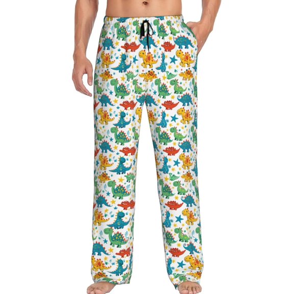 PISONIC Funny Mens Pajama Pants Lounge Men's Pajama Bottoms Soft Sleep Pants With Pockets Drawstring