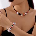thumbnail image 1 of PISONIC Halloween Necklace and Bracelet Set, Holiday Gift Jewelry for Women Costume Party Outfits Holiday Jewelry Gifts, 1 of 18