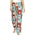 thumbnail image 1 of PISONIC Lovely Christmas Printed Women's Pajama Pants, Comfy Pajama Bottoms With Pockets&Drawstring, 1 of 7