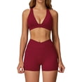 thumbnail image 1 of PISONIC Two Pieces Workout Sets For Women Tank Top Matching High Waist Tummy Control Shorts Gym Yoga Active Wear Outfits, 1 of 8