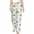 thumbnail image 1 of PISONIC Underwater Turtle Printed Women's Pajama Pants, Comfy Pajama Bottoms With Pockets&Drawstring, 1 of 7