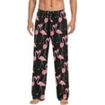 thumbnail image 1 of PISONIC Valentines Flamingo Mens Pajama Pants Lounge Men's Pajama Bottoms Soft Sleep Pants With Pockets Drawstring, 1 of 7