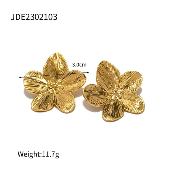 PISONIC Women's Gold Studs Earrings 14K Gold Plated Dainty Studs Earring Stainless Steel Hypoallergenic Earrings for Women Gifts