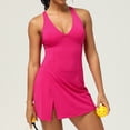 thumbnail image 1 of PISONIC Womens Tennis Dress, Athletic Dress with Built-in Bra & Shorts Summer Dresses for Women Golf Outfits for Workout, 1 of 7