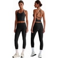 thumbnail image 1 of PISONIC Womens Workout Sets Two Piece Y Back Tank Top Matching High Waist Leggings Sets Gym Work Out Clothes, 1 of 6