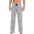 thumbnail image 1 of PISONIC Xmas Bear Mens Pajama Pants Lounge Men's Pajama Bottoms Soft Sleep Pants With Pockets Drawstring, 1 of 7