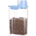 thumbnail image 1 of PISSION Pet Food Storage Container with Graduated Cup and Seal Buckles Food Dispenser for Dogs Cats (Blue), 1 of 8