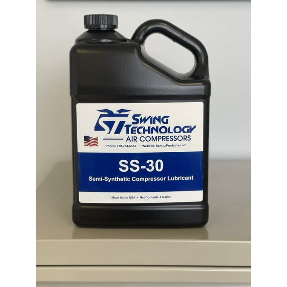 PISTON AIR COMPRESSOR OIL SS- 30 SEMI-SYNTHETIC- 1 gallon