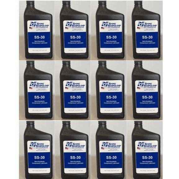 PISTON AIR COMPRESSOR OIL SS- 30 SEMI-SYNTHETIC- 12 QT CASE