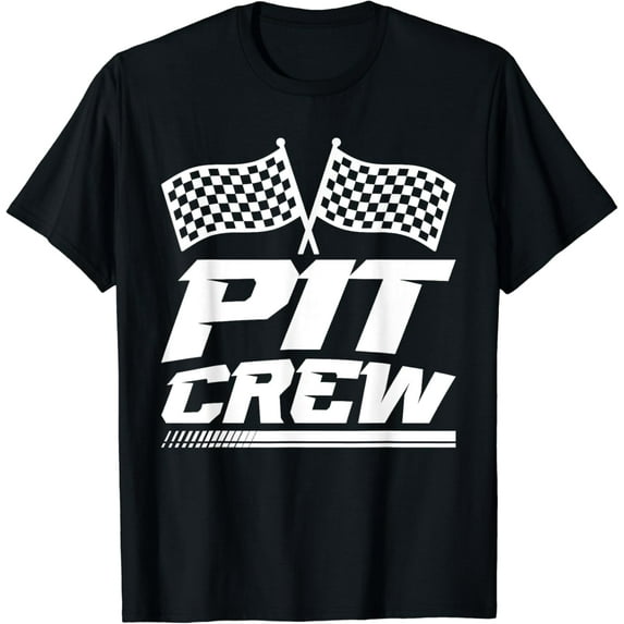 PIT CREW Track Racing Car Racing Lovers Family Matching T-Shirt