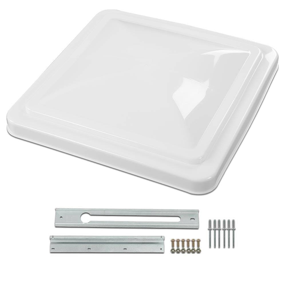 PIT66 14"x14" White Roof Vent Cover Camper RV Trailer Ventline Fit For Ventline Elixir