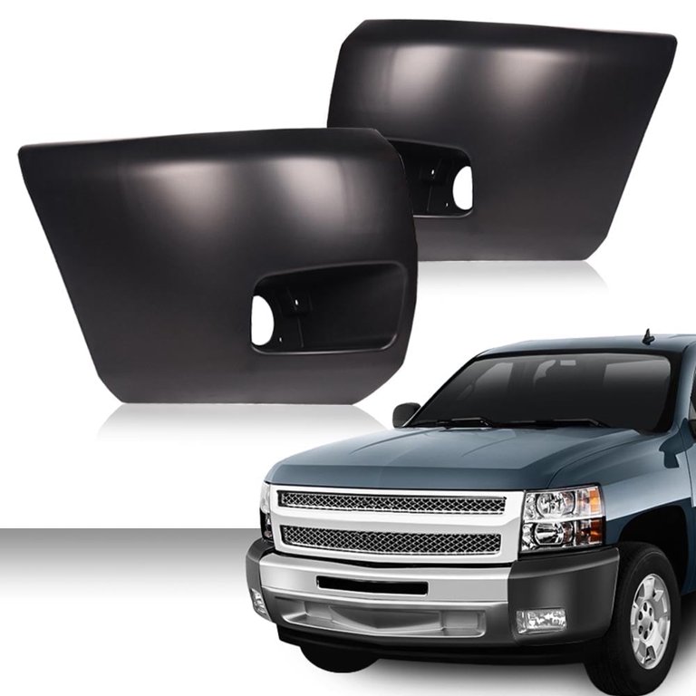 PIT66 1Pair Bumper End Fit for 2007-2013 Chevrolet Silverado