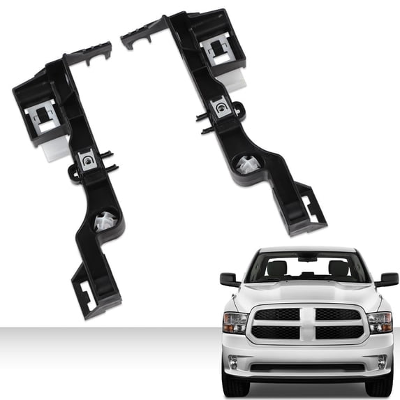 PIT66 1Pair Headlight Lamp Mounting Bracket Driver Passenger Fit For Dodge Ram 2009-2020