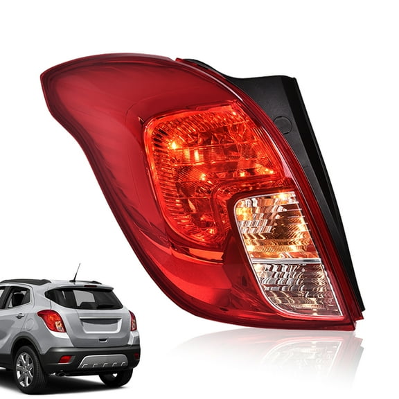 PIT66 1Pc Chrome Red Tail Light Brake Light Driver Side Fit For 2013-2016 Buick Encore