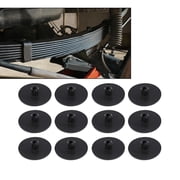 PIT66 2" Leaf Spring End Tip Pad Anti Squeak Insert Cushion Plastic Silencer 12 Pcs Round 2 Inch