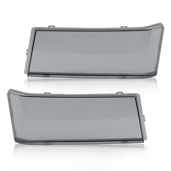 2Pc Headlamp Headlight Lens Smoked Cover Fit For 04-12 GMC Canyon/Chevy Colorado