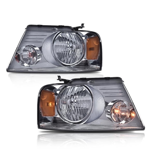 2Pcs Headlight Headlamp Left+Right Lens Corner Lamp Fit For Ford F-150 F150 04-08