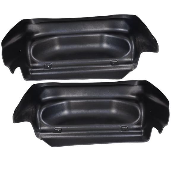 PIT66 2Pcs Rear Fender Liner Wheel Well Guards Fit For 14-19 Chevy Silverado 1500 2500 3500HD Black