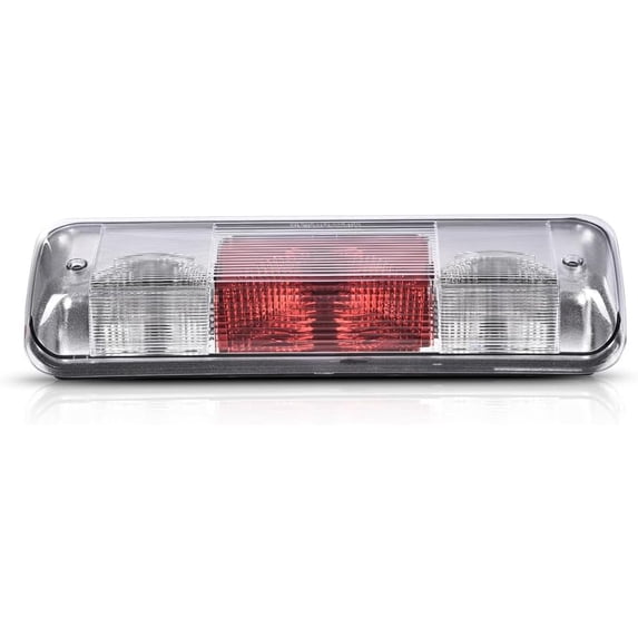 PIT66 3rd Brake Light Compatible with 2004-2008 Ford F150 High Mount Center Rear Roof Third Cargo Light Parking Light Halogen Clear/Red Lens Tercera luz de freno