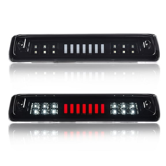 PIT66 3rd Brake Light, Fit for 2015-2018 Colorado/Canyon I Type Led Bar High Mount Stop Light Rear Tail Cargo Lamps Tea Cover Black Housing