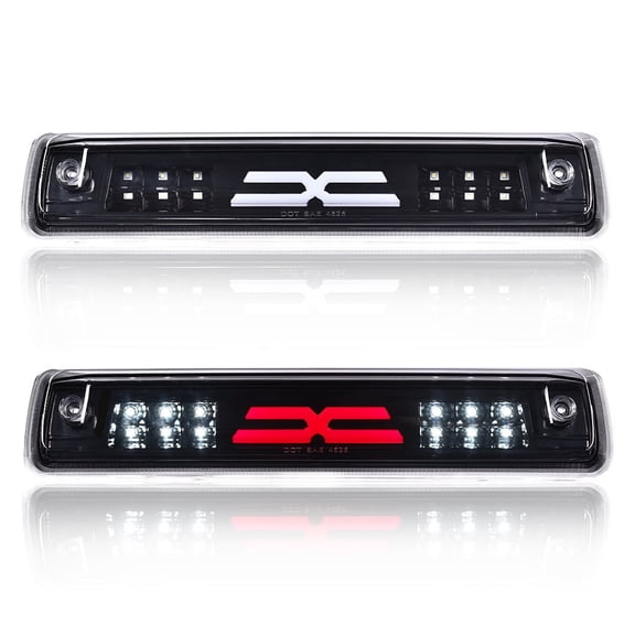 PIT66 3rd Brake Light, Fit for 2015-2018 Colorado/Canyon X Type Led Bar High Mount Stop Light Rear Tail Cargo Lamps White Cover Black Housing
