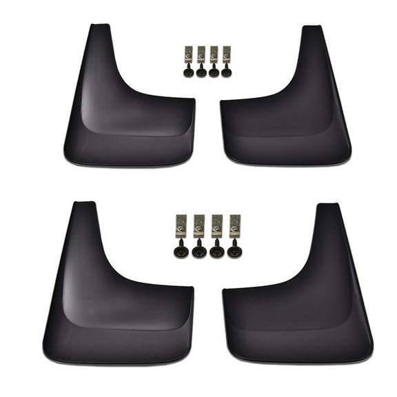 PIT66 4PCS Front Rear Fender Mud Flaps Splash Guards Black Fit For GMC Sierra Yukon XL