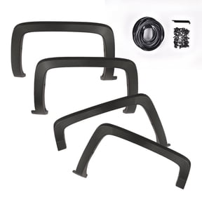 4Pcs Fender Flares Wheel Cover Protector Fit for 2014-2018 Chevy Silverado 1500/2015-2019 2500HD 3500HD