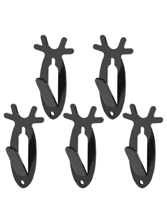 PIT66 5Pcs European Mount Skull Wall Hanger Hook Deer Antelope Antler Style- 20lb
