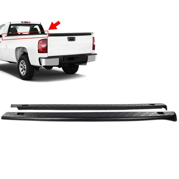 PIT66 6'6" Bed Rail Caps Side Cover Protector Molding New Fit For 07-13 Silverado 1500