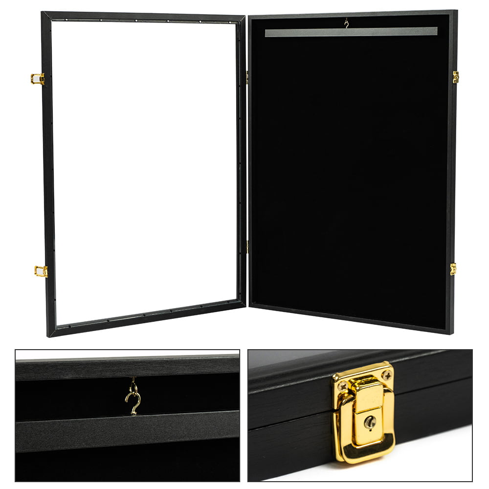 Jersey Frame Shadow Box Display Case Wall Frame UV Protection Black