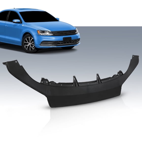 PIT66 Air Dam Deflector Lower Valance Black Fit for Volkswagen Jetta Front 2015-2018