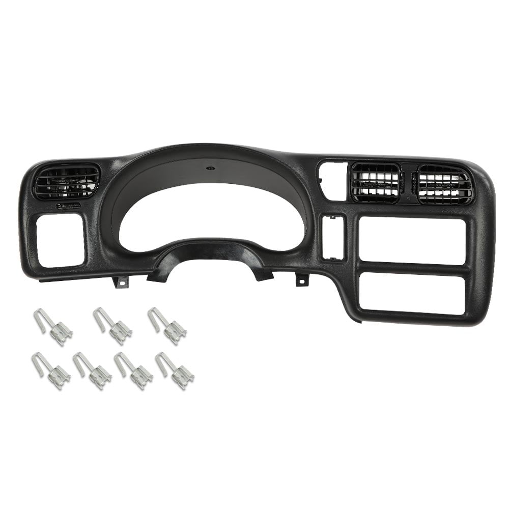 PIT66 Black Dash Trim Bezel Cover Fit For 1998-2004 Chevy Blazer Jimmy Sonoma S10