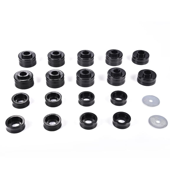PIT66 Body Cab Mount Bushing Kit,Fit for 99-17 Ford F250 F350 Super Duty 2WD/4WD Black…