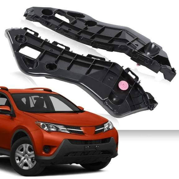 PIT66 Bumper Retainer Brackets Set of 2 Fit For 2013 2014 2015 Toyota RAV4 Bumper Side Front