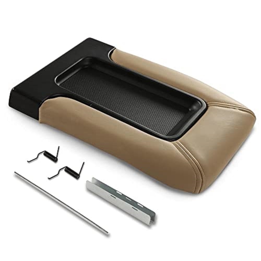 PIT66 Cadillac Center Console Armrest Pad Cover Latch Lid Fit for 99-07 GMC Sierra
