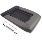 PIT66 Center Console Armrest Kit Light Grey Fit for 1999-2007 Silverado Avalanche Suburban Tahoe Sierra Yukon
