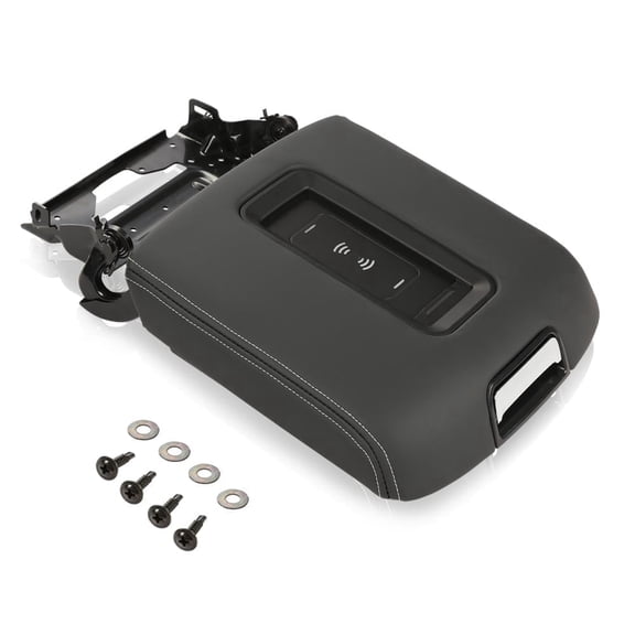 PIT66 Center Console Armrest Lid + Wireless Charger Fit For Chevrolet Suburban 2015-19