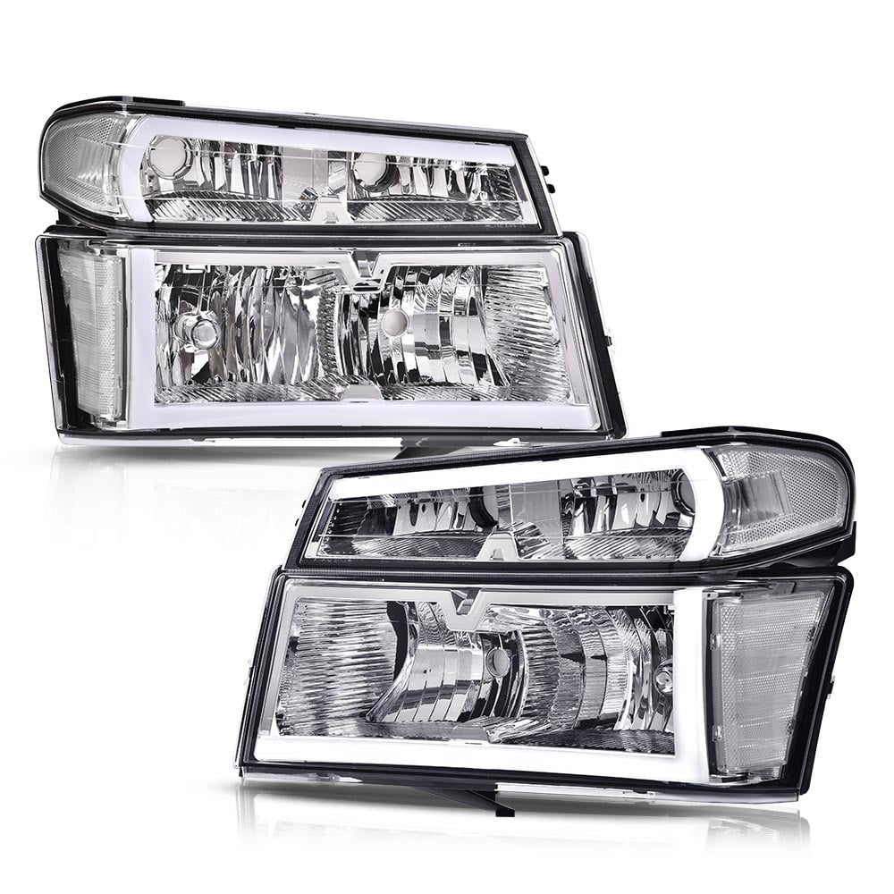 PIT66 Chevy Colorado Headlights, Fit for 2004-2012 GMC Canyon/2006