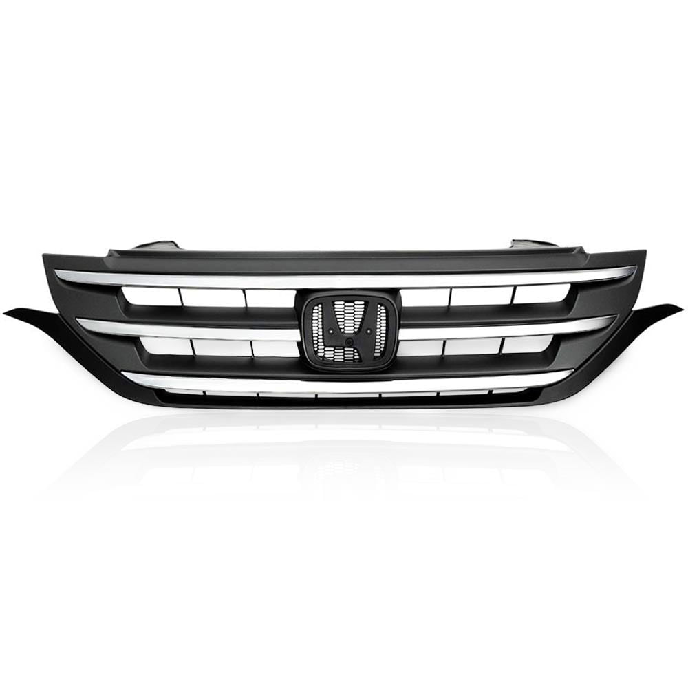 PIT66 Chrome Front Bumper Grille Grill Compatible for Honda 20122014 CRV CRV Bumper Hood Mesh