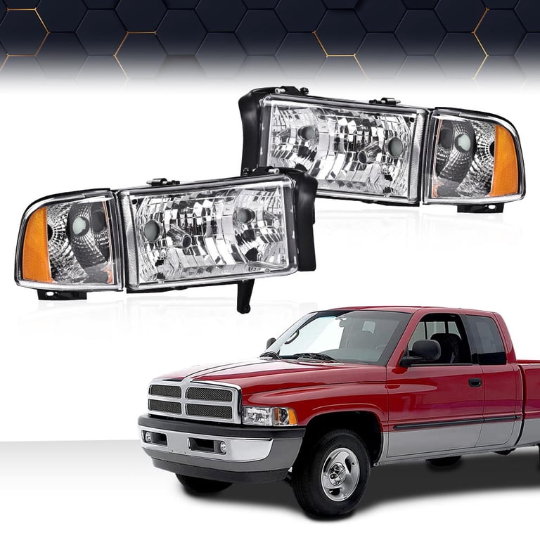 Fit For 1994-02 Dodge Ram 1500 2500 3500 Amber Corner Smoke