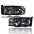 thumbnail image 1 of PIT66 Clear/Black  Headlights Fit for 2002-2005 Dodge Ram 1500/2003-2005 Ram 2500 3500 Headlights, 1 of 9