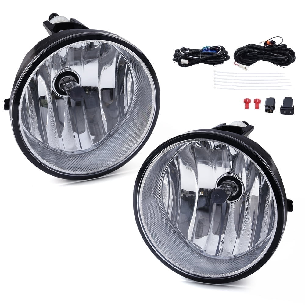 Pair Fog Lights Assembly Fit For Toyota Tacoma Solara Sequoia Tundra 2004-2016 Clear Lens Bumper Fog Lamps