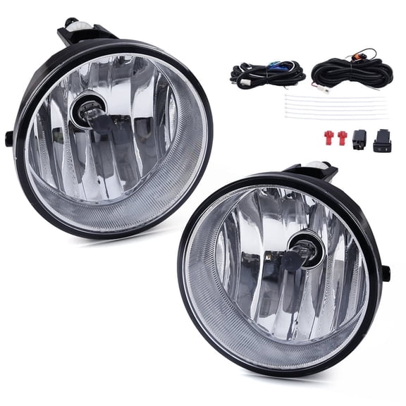 Pair Fog Lights Assembly Fit For Toyota Tacoma Solara Sequoia Tundra 2004-2016 Clear Lens Bumper Fog Lamps