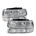 thumbnail image 1 of PIT66 Clear Lens Headlight Bumper Corner Lamp Left Right Fit For 99-02 Chevy Silverado, 1 of 6
