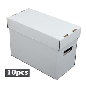 PIT66 10PCS Comic Books Storage Boxes Short Holds 150-175 Stackable Durable Archive