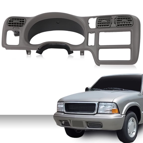 PIT66 Dash Board Bezel Replace Gray Fit for Blazer Jimmy Sonoma S10 Bravada 1998-2004