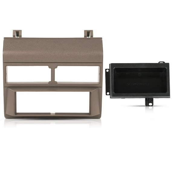 PIT66 Dash Cover Panel Install Dash Kit W/O Wire Harness Fit for 1988-1994 Chevy GMC Trucks Mount Dashboard Cover Beige