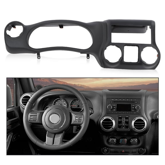 PIT66 Dash Instrument Cluster Trim Panel Bezel Fit for Wrangler Jeep 2011-2014